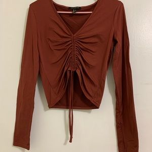 Long Sleeve Crop Top Size L